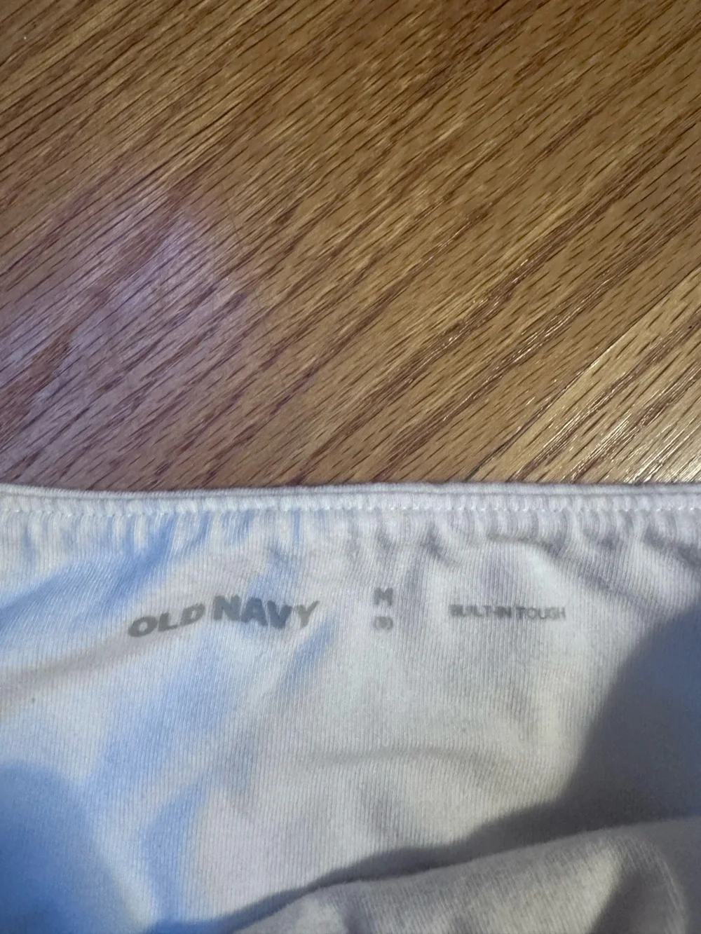 Old Navy White Women's Athletic Skort with Rainbow Side Trim